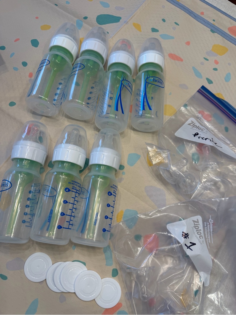 Dr. Brown's plastic Baby Bottles anticolic- Set of 7